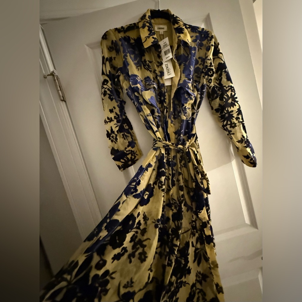 NEW NWT L’AGENCE Floral Dress - XS - Original Price: $745